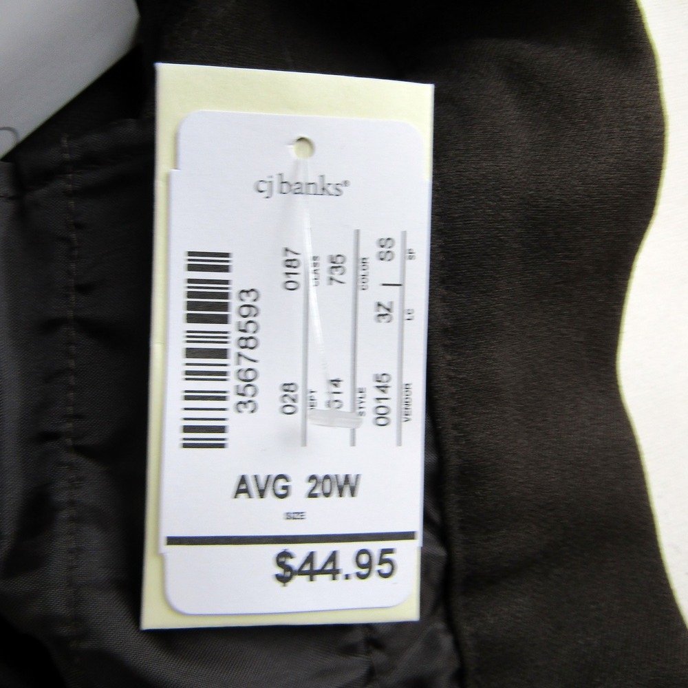 CJ Banks Dress Pants Brown Trouser Classic Fit Stretch Women's Size 20W - Picture 6 of 7